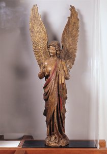 एंजेल, 1260-70, सउदोतेन के चर्च से (सोने की लकड़ी)