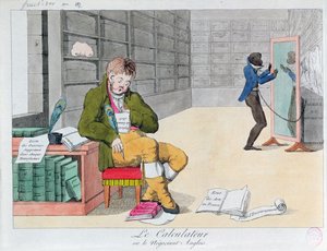 अंग्रेजी विरोधी कार्टून, c.1803 द्वारा फ्रेंच स्कूल