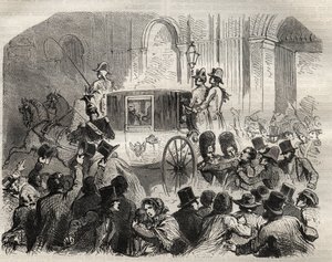 लुई-फिलिप 1er (1773-1850), फ्रांस के राजा, 25 जून पर उनकी हत्या के प्रयास के बाद लुई अलीबाउड की गिरफ्तारी द्वारा फ्रेंच स्कूल