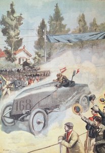 लेड पेटिट जर्नल, 1903 से पेरिस के मैड्रिड के विजेता के बोर्डो में आगमन द्वारा फ्रेंच स्कूल