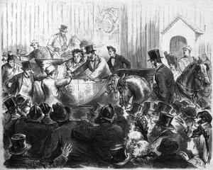 इंग्लैंड की महारानी विक्टोरिया पर हमला (1819-1901) द्वारा फ्रेंच स्कूल