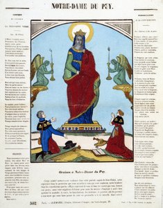 ब्लैक वर्जिन: नोट्रे-डेम डू पुय में ओरिसन - एपिनल की छवि, nd द्वारा फ्रेंच स्कूल