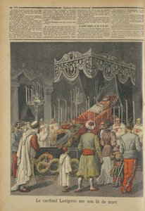 कार्डिनल लावेरी (1825-92) अपनी मृत्यु पर, ले पेटिट जर्नल से, 17 दिसंबर 1892 को द्वारा फ्रेंच स्कूल