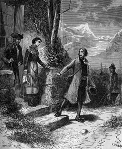 कार्ल वॉन लिने प्रकृतिवादी और स्वीडिश लेखक (1707 - 1778) ने अपने मंगेतर को इंग्लैंड और हॉलैंड की यात्रा के लिए छोड़ दिया। द्वारा फ्रेंच स्कूल