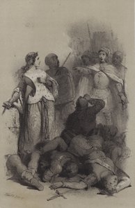 कैथरीन Sforza, सीज़र बोर्गिया के कैदी (उत्कीर्णन) द्वारा फ्रेंच स्कूल