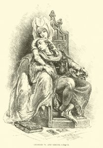 चार्ल्स VI और Odette द्वारा फ्रेंच स्कूल