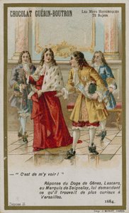 Chocolat Guerin-Boutron व्यापार कार्ड, ऐतिहासिक शब्द श्रृंखला द्वारा फ्रेंच स्कूल