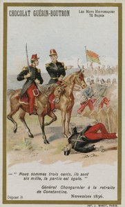 Chocolat Guerin-Boutron व्यापार कार्ड, ऐतिहासिक शब्द श्रृंखला द्वारा फ्रेंच स्कूल