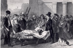 पेरिस में हैजा, 1832 द्वारा फ्रेंच स्कूल