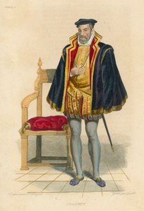 Coligny (रंगीन उत्कीर्णन) द्वारा फ्रेंच स्कूल