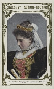 Comtesse Longay, Ex-archiduchesse Stephanie (coloured photo) द्वारा फ्रेंच स्कूल