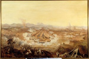 अल्जीरिया की विजय: "" 16/08/1844 को इस्ली की लड़ाई फ्रांसीसी को अब्द अल कादर का समर्थन करने वाले मोरक्कन को प्रस्तुत करती है"" फ्रांसीसी स्कूल की पेंटिंग। १८४४ पेरिस, मुसी डे ल'आर्मी द्वारा फ्रेंच स्कूल