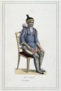 ग्रीनलैंड की पोशाक - में "" यात्रा एल्बम, पृथ्वी के लोग "" अब्बे पॉल जौहनौद, लाइब्रेरी डेस बॉन्स लिवरेस, लिमोजेस द्वारा द्वारा फ्रेंच स्कूल