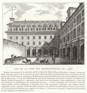 मैडलोननेट्स कॉन्वेंट का पेरिस, 1793 द्वारा फ्रेंच स्कूल