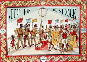 बच्चों के लिए कवर 'सदी का अंत' बोर्डगेम, c.1895 (कलर लिथो) द्वारा फ्रेंच स्कूल