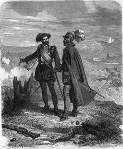सेवॉय घेराबंदी (1600-1601) के दौरान बेथ्यून के क्रिलन और मैक्सिमिलियन, ड्यूक ऑफ सुली, फ्रांसीसी राजनेता और हेनरी चतुर्थ के पार्षद। "" हिस्टोइरे पॉपुलर डे ला फ्रांस "" में, 19 वीं शताब्दी का उत्कीर्णन। द्वारा फ्रेंच स्कूल