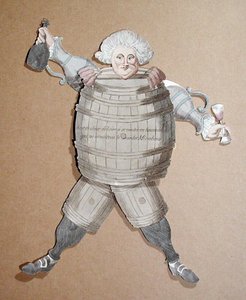 लुइस रिकेटी का कट-आउट (1754-95) वीकम्टे डे मिराब्यू, c.1790 (यह भी देखें 104552) द्वारा फ्रेंच स्कूल