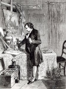 1831 में Daguerre ने सिल्वर आयोडाइड की हल्की संवेदनशीलता का पता लगाया द्वारा फ्रेंच स्कूल