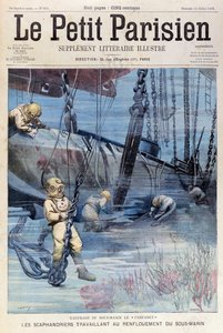 दीप सी डाइवर्स 23 जुलाई 1905 को ले पेटिट पैरिसियन से फरफडेट को उठाने का प्रयास कर रहा था