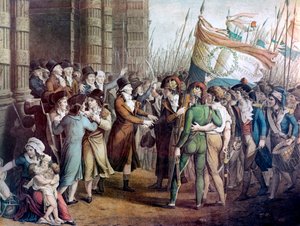 31 मई 1793 - "" ले 31 माई 1793" - पेरिस, 31 मई 1793: राष्ट्रीय सम्मेलन के प्रतिनिधि, 31 मई 1793 - "" ले 31 माई 1793" - पेरिस, 31 मई 1793: मॉन्टैग्नार्ड्स द्वारा पीटे जाने के बाद कन्वेंशन से बाहर जाने वाले गिरोंडिन्स के सामने स द्वारा फ्रेंच स्कूल