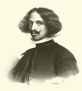 डिएगो रोड्रिगेज डी सिल्वा वाई वेलाज़क्वेज़, चित्र (उत्कीर्णन) द्वारा फ्रेंच स्कूल