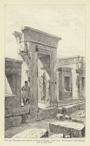 द्वार और पैलेस ऑफ डारियस की खिड़कियां, भीतरी दृश्य द्वारा फ्रेंच स्कूल