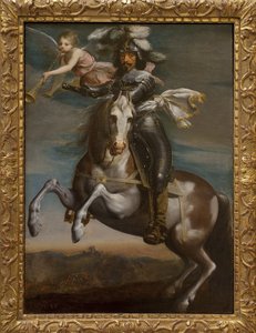 लुई XIII (1601-1643) का घुड़सवारी चित्र। १६३० के आसपास चित्रकारी। फ्रांसीसी कला १७वीं सदी। रूएन के ललित कला संग्रहालय। द्वारा फ्रेंच स्कूल