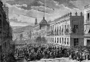 मेक्सिको से अभियान (1861-1867): जनरल फ्रेंकोइस अकिल बाज़ाइन (फ्रेंकोइस-अकिल) का प्रवेश द्वारा फ्रेंच स्कूल