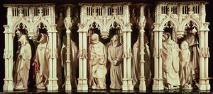 जीन डी मारविल (d.1389), क्लॉस स्लटर (d.14056) और क्लॉस डे वर्व (c.1380-1439) द्वारा फिलिप बोल्ड, ड्यूक ऑफ बरगंडी (1342-1404) के मकबरे से भिक्षुओं के आंकड़े कमीशन मठ के लिए ओ द्वारा फ्रेंच स्कूल