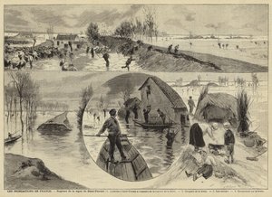 फ्रांस में बाढ़, 1897 द्वारा फ्रेंच स्कूल