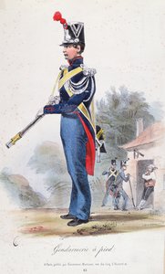 फुट गेंडेर्म, खलनायक द्वारा उत्कीर्ण, c.1830 द्वारा फ्रेंच स्कूल