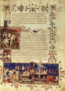 Fr 4274 fol.6 क्रूसेड्स के लिए प्रस्थान, 1352 द्वारा फ्रेंच स्कूल