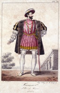 फ्रांस के राजा फ्रेंकोइस I, 1494 में कॉन्यैक में पैदा हुए और 1547 में रामबौइलेट में मृत्यु हो गई। द्वारा फ्रेंच स्कूल