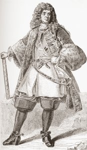 फ्रांकोइस डे नेफविले, विलेरॉय का दूसरा ड्यूक, 1644 1730. फ्रांसीसी सैनिक। द फ्री आवर्स से 1908 प्रकाशित। द्वारा फ्रेंच स्कूल