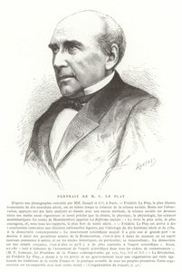 फ्रेडरिक ले प्ले, फ्रांसीसी इंजीनियर, समाजशास्त्री और अर्थशास्त्री द्वारा फ्रेंच स्कूल