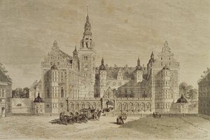 फ्रेडरिकसबोर्ग कैसल, हिलेरोड, डेनमार्क, 1850 से `द टूर ऑफ द वर्ल्ड &39;प्रकाशित पेरिस, 1860 द्वारा फ्रेंच स्कूल