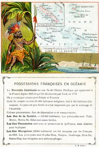 ओशिनिया में फ्रेंच पॉज़िशन, c.1890 द्वारा फ्रेंच स्कूल