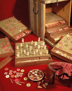 लुई XIV (1638-1715) (लकड़ी और हाथी दांत) द्वारा आविष्कार किए गए Dauphin लोट्टो का खेल