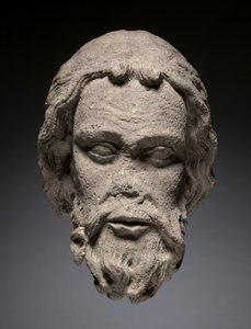 Thérouanne के कैथेड्रल के दक्षिण पोर्टल से एक प्रेरित के प्रमुख, c.1235-1240 द्वारा फ्रेंच स्कूल