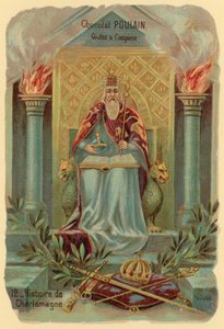 शारलेमेन का इतिहास, कैरोलिंगियन साम्राज्य के संस्थापक (सी 742-814) द्वारा फ्रेंच स्कूल