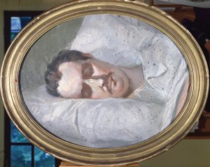 ऑनर डी बाल्ज़ाक (1799-1850) उनकी मृत्यु, 15 अगस्त 1850 को द्वारा फ्रेंच स्कूल