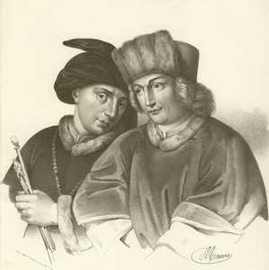 हुबर्ट (1366-1426) और जान वैन आइक (1370-1441), फ्लेमिश कलाकार द्वारा फ्रेंच स्कूल