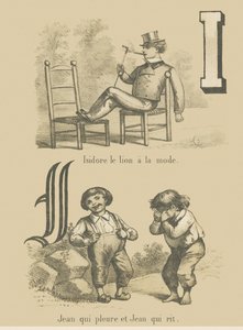 IJ: इस फैशनेबल शेर - जॉन रोते हुए और जॉन हँसते हुए द्वारा फ्रेंच स्कूल