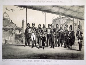 1867 में पेरिस में यूनिवर्सल एक्सपोजिशन के लिए शाही और शाही आगंतुक द्वारा फ्रेंच स्कूल