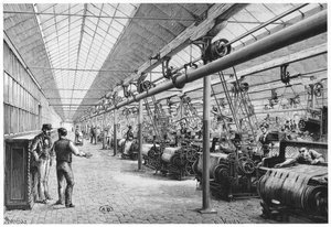 1884 में बैगाटेले में औद्योगिक बुनाई द्वारा फ्रेंच स्कूल