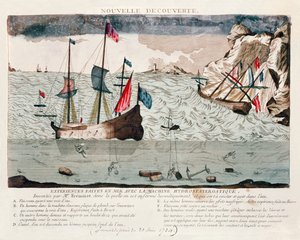 हवा के पुनर्चक्रण और गोताखोरों को पानी के नीचे, 1784 में सांस लेने की अनुमति देने के लिए एक प्रणाली के सीउर फ्रीमिनेट द्वारा आविष्कार द्वारा फ्रेंच स्कूल
