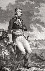 लुईस ब्लैंक (1811-82) 1847-62 द्वारा &39;द हिस्ट्री ऑफ़ द फ्रेंच रिवोल्यूशन&39; से परमेंटर द्वारा उत्कीर्णन से जीन विक्टर मैरी मोरो (1763-1813) द्वारा फ्रेंच स्कूल