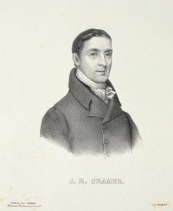 जोहान बैपटिस्ट क्रैमर (1771-1858) मैग्नियर द्वारा उत्कीर्ण द्वारा फ्रेंच स्कूल