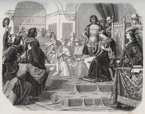 14 मई 1506 को किंग लुई XII ने स्टेट्स जनरल ऑफ टूर्स के लिए लोगों के पिता की घोषणा की - 'लुई XII ने लोगों का पिता घोषित किया' द्वारा फ्रेंच स्कूल