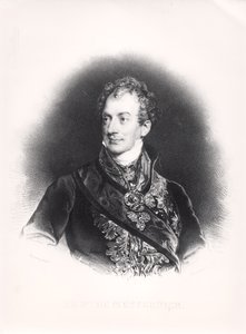 क्लेमेंस वेन्जेल नेपोम लोथर (1773-1859) प्रिंस ऑफ मेटर्निच-विन्नबर्ग, c.1815 द्वारा फ्रेंच स्कूल